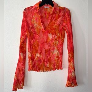 Caché accordion shirt, like new, ize medium